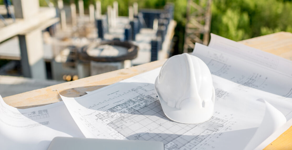 Workspace at the construction site