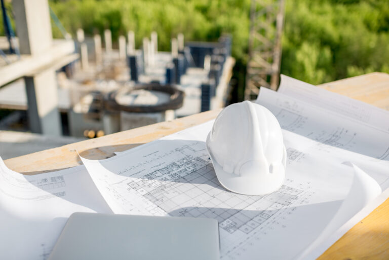 Workspace at the construction site